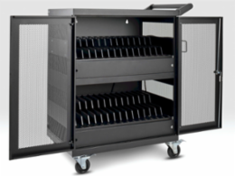 32-Device AC Charging Cart for Chromebooks, 10.5 x 1.5 x 15.4 Inch Slots