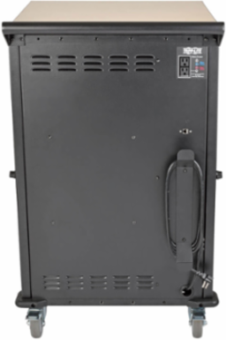 Mobile Charging Cart for 36 Devices up to 15 Inch, Black, AC Charging, Timed Zones