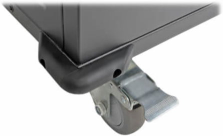 Mobile Charging Cart for 36 Devices up to 15 Inch, Black, AC Charging, Timed Zones