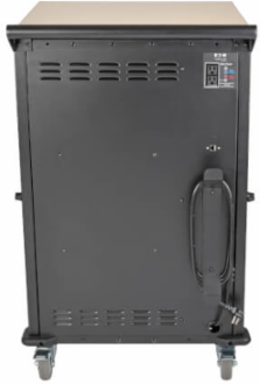 Mobile Charging Cart for 36 Devices up to 15 Inch, Black, AC Charging, Timed Zones