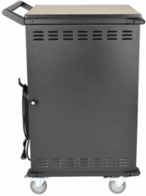 Mobile Charging Cart for 36 Devices up to 15 Inch, Black, AC Charging, Timed Zones