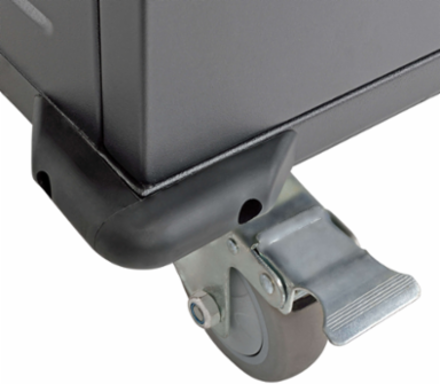 36-Device AC Charging Station Cart, 230V, Mobile, Charges Devices Up to 15 Inch