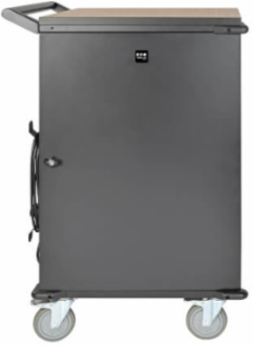 36-Device AC Charging Station Cart, 230V, Mobile, Charges Devices Up to 15 Inch
