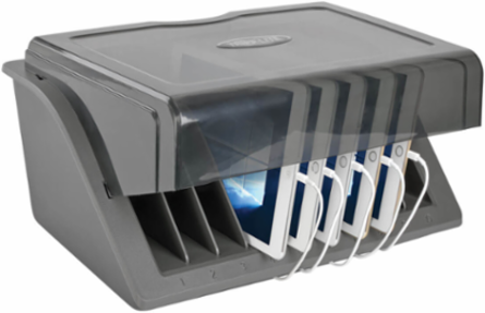 10-Device USB Charging Station for Tablets, 10 Ports, 2.4A Per Port