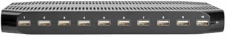 10-Device USB Charging Station for Tablets, 10 Ports, 2.4A Per Port