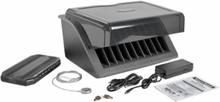 10-Device USB Charging Station for Tablets, 10 Ports, 2.4A Per Port