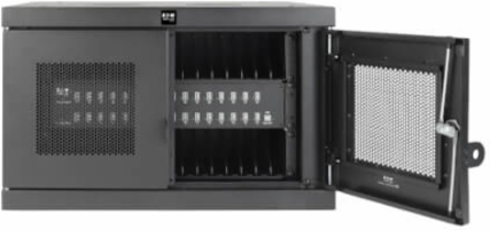 32-Device USB Charging Station with Locking Enclosure, Fast 2.4A Charging