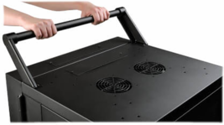 Mobile Cart Conversion Kit with Handle, 4 Inch Casters, 350 lb Capacity