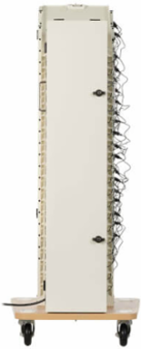 20-Device AC Charging Station Tower, 52.83 x 17.80 x 22.20 Inch, White