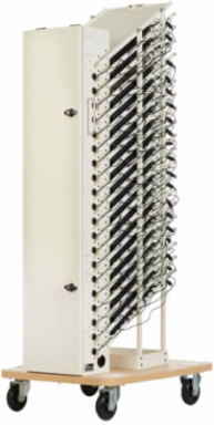 20-Device AC Charging Station Tower, 52.83 x 17.80 x 22.20 Inch, White