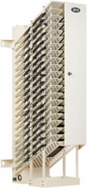 20-Device AC Charging Station Tower, 52.83 x 17.80 x 22.20 Inch, White