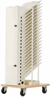 20-Device AC Charging Station Tower, 52.83 x 17.80 x 22.20 Inch, White