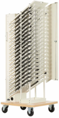 20-Device AC Charging Station Tower, 52.83 x 17.80 x 22.20 Inch, White