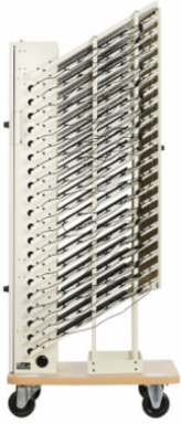 20-Device AC Charging Station Tower, 52.83 x 17.80 x 22.20 Inch, White