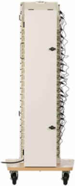 20-Device AC Charging Station Tower, 52.83 x 17.80 x 22.20 Inch, White
