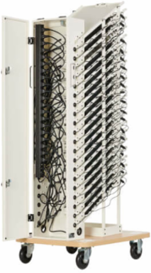 20-Device AC Charging Station Tower, 52.83 x 17.80 x 22.20 Inch, White