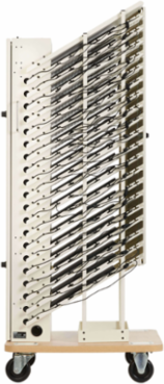 20-Device AC Charging Station Tower, 52.83 x 17.80 x 22.20 Inch, White