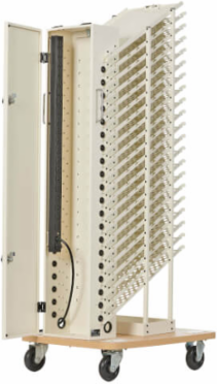 20-Device AC Charging Station Tower, 52.83 x 17.80 x 22.20 Inch, White
