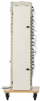 16-Device AC Charging Station Tower, White, Charge 32 Devices with 15A Ports
