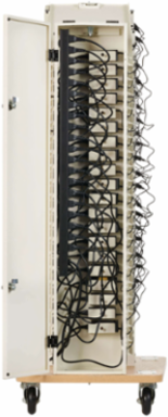 16-Device AC Charging Station Tower, White, Charge 32 Devices with 15A Ports