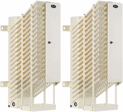 16-Device AC Charging Station Tower, White, Charge 32 Devices with 15A Ports