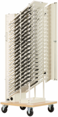 20-Device AC Charging Station Towers - Open Frame, White, 10 ft Cord, 40 Devices Total