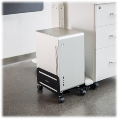 Mobile CPU Caddy - Width Adjustable for CPUs 4.7 to 8.2 Inch Wide, Locking Casters