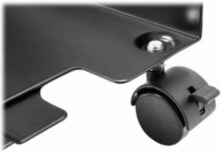 Mobile CPU Caddy - Width Adjustable for CPUs 4.7 to 8.2 Inch Wide, Locking Casters