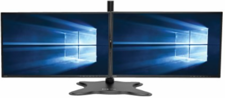 Dual-Monitor Desktop Mount for 13-27 Inch Displays, Supports 26 lbs, Full Motion