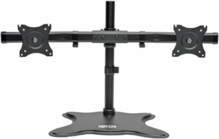Dual-Monitor Desktop Mount for 13-27 Inch Displays, Supports 26 lbs, Full Motion