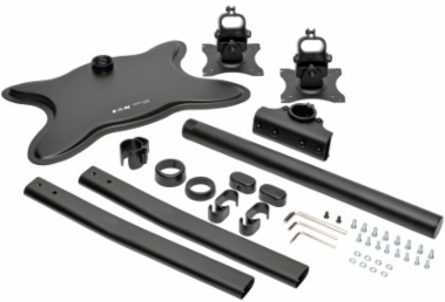 Dual-Monitor Desktop Mount for 13-27 Inch Displays, Supports 26 lbs, Full Motion