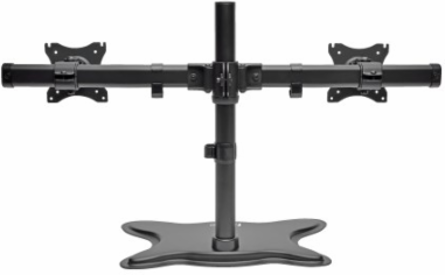 Dual-Monitor Desktop Mount for 13-27 Inch Displays, Supports 26 lbs, Full Motion