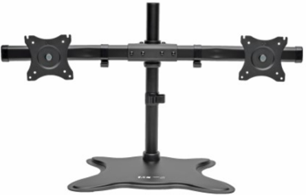 Dual-Monitor Desktop Mount for 13-27 Inch Displays, Supports 26 lbs, Full Motion