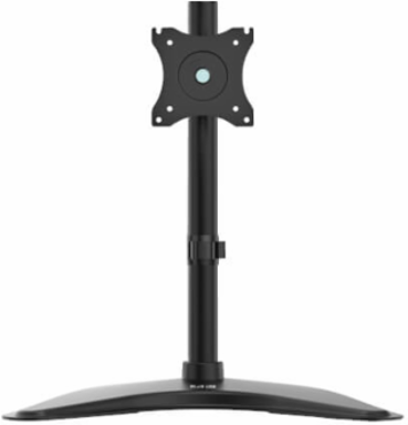 Single-Display Desktop Monitor Stand for 13 to 27 in Flat-Screen Displays, Full Motion, Black
