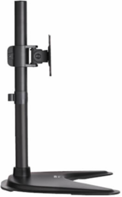 Single-Display Desktop Monitor Stand for 13 to 27 in Flat-Screen Displays, Full Motion, Black
