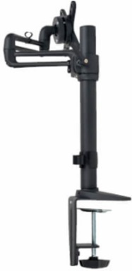 Full Motion Flex Arm Desk Clamp for 13-27 Inch Monitors, Supports 22 lbs