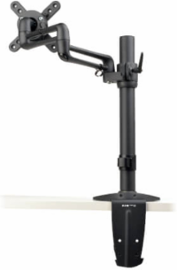 Full Motion Flex Arm Desk Clamp for 13-27 Inch Monitors, Supports 22 lbs