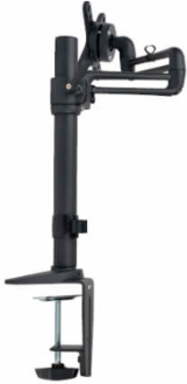 Full Motion Flex Arm Desk Clamp for 13-27 Inch Monitors, Supports 22 lbs
