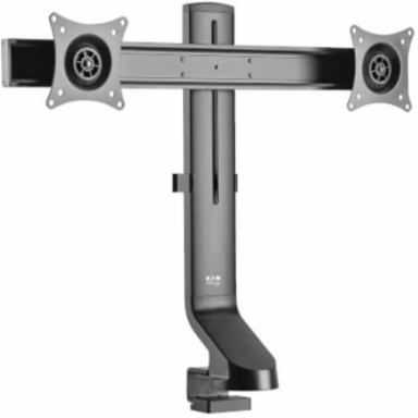 Dual-Display Monitor Arm, Height Adjustable for 17" to 27" Monitors, Steel Construction