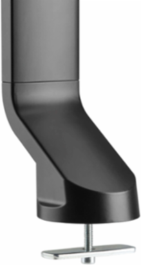 Dual-Display Monitor Arm, Height Adjustable for 17" to 27" Monitors, Steel Construction