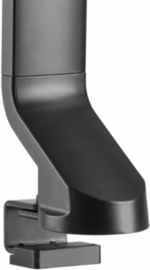 Dual-Display Monitor Arm, Height Adjustable for 17" to 27" Monitors, Steel Construction