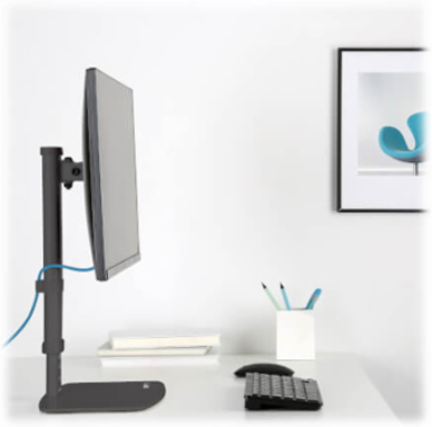 Height Adjustable Monitor Stand for 17-27 Inch Displays, Supports 13.6 lb.