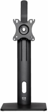 Adjustable Monitor Stand, Antimicrobial, 17 to 32 in, Full Motion, Black, Steel