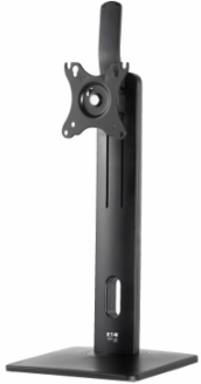 Adjustable Monitor Stand, Antimicrobial, 17 to 32 in, Full Motion, Black, Steel