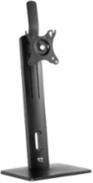 Adjustable Monitor Stand, Antimicrobial, 17 to 32 in, Full Motion, Black, Steel