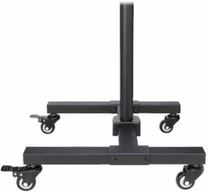 Mobile TV Stand, Height Adjustable 13-42 Inch, Supports 44 lb, Locking Casters, Black