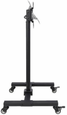 Mobile TV Stand, Height Adjustable 13-42 Inch, Supports 44 lb, Locking Casters, Black