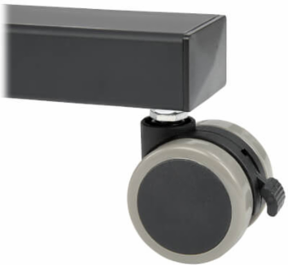 Mobile Workstation for 17-32 Inch Displays, Adjustable Height, Steel Construction