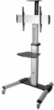Mobile TV Cart for 32-70 Inch Screens, Height Adjustable 47-81.5 Inch, 150 lb Capacity