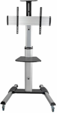 Mobile TV Cart for 32-70 Inch Screens, Height Adjustable 47-81.5 Inch, 150 lb Capacity